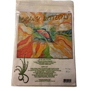 Mo And Mike Vtg 2011 Quilt Pattern Orange Butterfly New Uncut